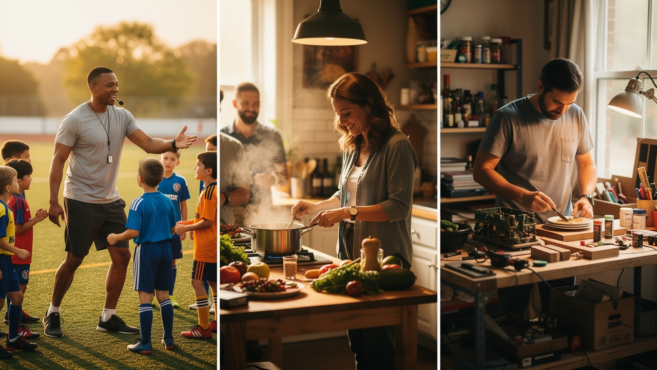 Adults balancing multiple fulfilling roles in daily life